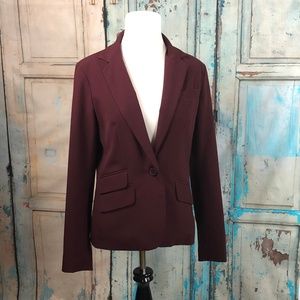 New York & Company Maroon Blazer Size 6
